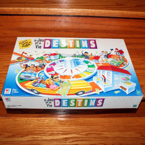 3/188❤️torn plastic vintage DESTINS Jeu De La Vie Game Of Life Version Française - Picture 1 of 10